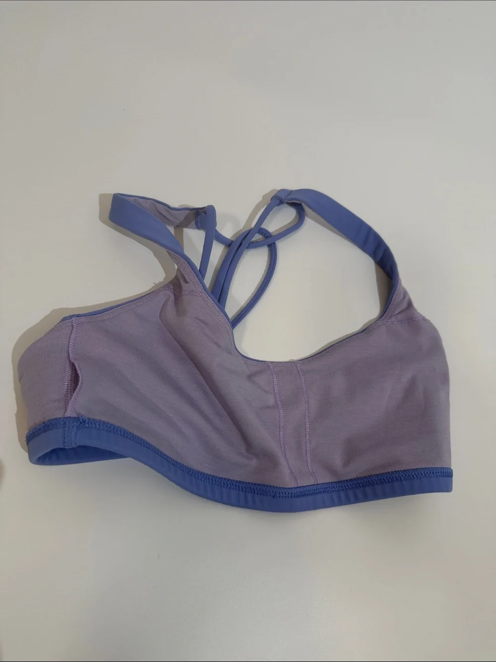 Lululemon Sports Bra Size 4 Blue Color Light Support